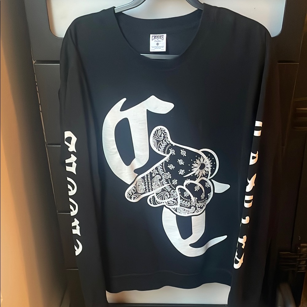 Crooks & Castles Black and White Graphic Tee